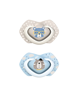 Canpol Babies Ciucci in Silicone Bonjour Paris, 0-6M 2 pz