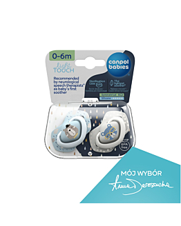 Canpol Babies Smoczki Silikonowe Bonjour Paris Symetryczne 0-6M