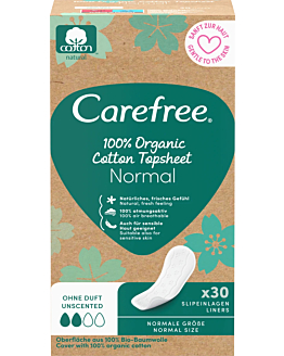 Carefree Organic Cotton Salvaslip 30 pz