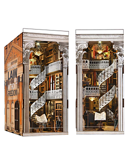 Habarri Miniaturowy domek Book Nook - Biblioteka Prawa