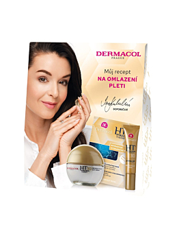 Dermacol Hyaluron Therapy zestaw remodelujący krem na dzień, 50ml + krem remodelujący okolice oczu i ust, 15ml + maska intensywnie nawilżająca 2x8g