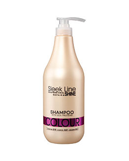 Stapiz Sleek Line Colour Shampoo szampon z jedwabiem do włosów farbowanych, 1000ml