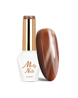 MollyNails Browns Cat Eye Metallic Lakier Hybrydowy UV LED Nr 216 8 g