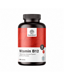 Healthy World Witamina B12, 365 tabletek