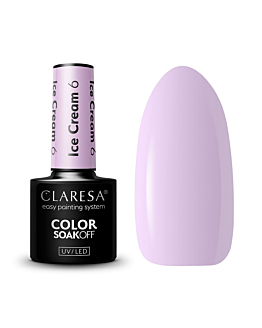 Claresa Soak Off UV/LED Ice Cream lakier hybrydowy 6, 5g
