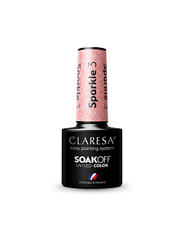 Claresa Soak Off UV/LED Sparkle lakier hybrydowy 3, 5g