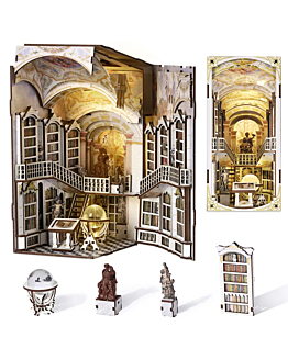 Habarri Miniaturowy domek Book Nook - Biblioteka Bogów