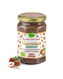 Nocciolata Krem Orzechy Laskowe I Kakao Crunchy Bezglutenowy BIO 250 g
