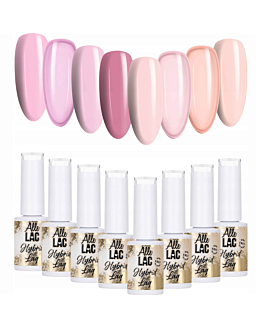 ALLELAC Creamy French Zestaw 8 Lakierów Hybrydowych Do Paznokci 5g
