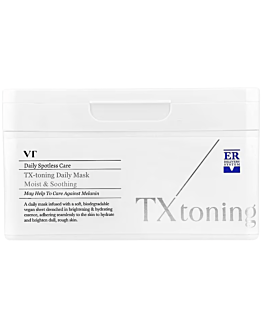 VT COSMETICS - TX-Toning Daily Mask, zestaw nawilżająco-rozjaśniających masek do twarzy w płachcie, 30 szt