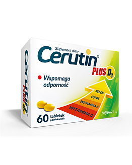 Cerutin Plus D3, Suplement diety wspomagający odporność, Tabletki