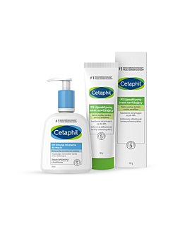 Cetaphil Zestaw PS Lipoaktywny Krem nawilżający + EM Emulsja Micelarna 236 ml