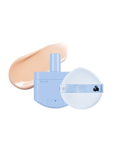 UNLEASHIA - Babe Skin Baby Blue Cushion Re-Feel 21N Fluffy SPF 40 PA++, Uzupełnienie do podkładu w formie cushion, 15 g