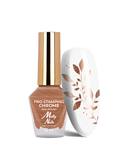 MollyNails PRO Stamping Chrome Lakier Do Stempli Copper Nr 25 10 ml