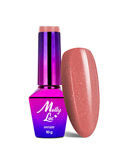 MollyLac Macarons Lakier Hybrydowy UV LED Nr 470 Rici Lychee 10 g