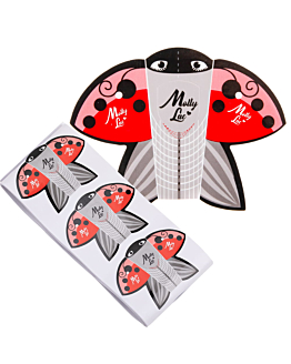 MollyLac Ladybug Szablony Do Paznokci Biedronka 100 szt