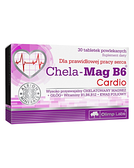 Olimp Chela-Mag B6 Cardio, Preparat z magnezem i witaminami, Tabletki