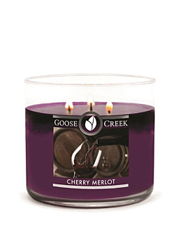 Goose Creek Świeca sojowa 3 Knoty Dark Cherry Merl