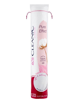 Cleanic Pure Effect Płatki higieniczne okrągłe, 120 szt.