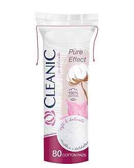 Cleanic Pure Effect Płatki higieniczne okrągłe, 80 szt.