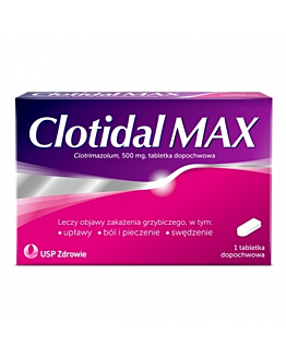 Clotidal Max 500 mg Tabletki Dopochwowe