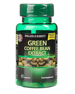 Holland & Barret Green Cofee Bean Extract, Ekstrakt z zielonej kawy, Kapsułki