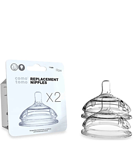 Comotomo Antykolkowe Smoczki silikonowe Fast Flow 2-pack