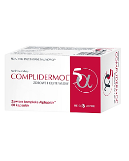 Complidermol 5-Alfa, Suplement diety wzmacniające włosy, Kapsułki Kapsułki