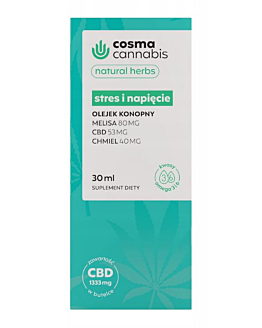 Cosma Cannabis Stres i Napięcie, Olejek doustny, 30 ml