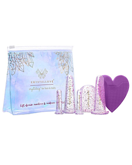 Crystallove Coppette in Silicone per Massaggio Viso e Corpo Crystal 5 pz