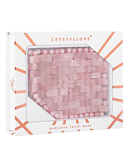 Crystallove Rose Quartz Maschera per il Viso e per gli Occhi