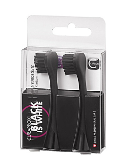 Curaprox Hydrosonic Black Is White Główki Węglowe do Szczoteczki Sonicznej