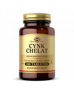Solgar Cynk Chelat, Tabletki 