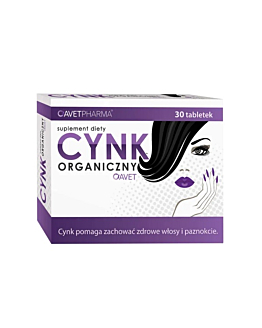Avet Pharma Cynk Organiczny, Tabletki
