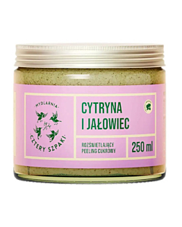 Mydlarnia Cztery Szpaki Cytryna i Jałowiec Rozświetlający peeling do ciała