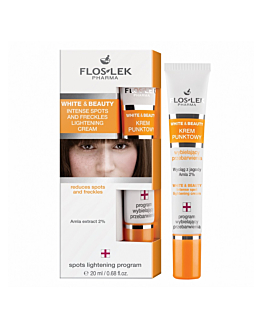 Floslek White & Beauty krem punktowy wybielający przebarwienia i piegi, 20ml