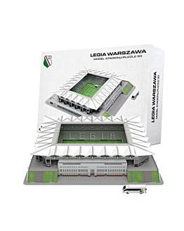 Stadion Miejski Legii Warszawa im. J. Piłsudskiego - LEGIA - Puzzle 3D 154 elementy - model klubowy