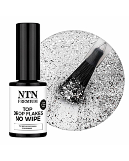NTN Premium Top Hybrydowy Drop Flakes Silver No Wipe Bez Przemywania Z Płatkami 7g