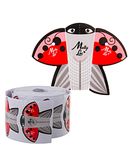 MollyLac Ladybug Szablony Do Paznokci Biedronka 500 szt