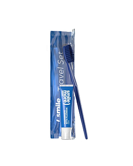 HiSkin Smile zestaw pasta do zębów, 30ml + szczoteczka do zębów Blue