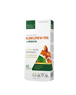 Medica Herbs Kurkumina 98% Piperyna