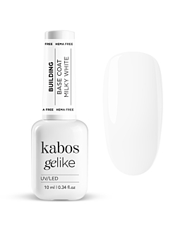 Kabos Gelike Building Base Coat Baza budująca do paznokci, Milky White 10 ml
