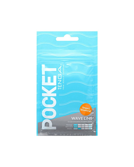 Masturbator Pocket Stroker Wave Line Tenga