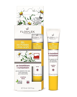 Floslek Żel do powiek i pod oczy ze świetlikiem i rumiankiem, 15ml