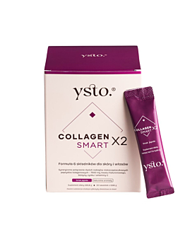 Ysto Collagen Smart Suplement diety kolagen w proszku z biotyną i cynkiem Jagoda