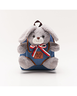 Habarri Plecak pluszowy z KR&Oacute;LIKIEM Grey Bunny CUTE ANIMALS