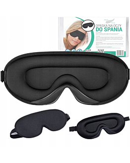 Medi Sleep opaska na oczy do spania 3d maska zaciemniająca 99% światła regulowana