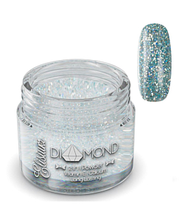Elisium Diamond 2in1 Powder proszek do manicure tytanowego D08 Frothing Blue, 23g