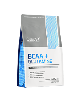 OstroVit BCAA + Glutamine 1000 g o smaku grejpfrutowym