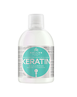 Kallos KJMN Keratin Shampoo szampon do włosów z keratyną i proteinami mlecznymi, 1000ml